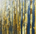 Textura de detalle de decoración de pared de agua de lluvia dorada azul